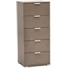 MeMi Me611RG Cassettiera, Legno, Rovere Grigio, 38x45x105 cm