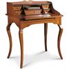 Spazio Casa - Scrittoio Classico in legno con piano estraibile Colori mobili tempesta: Noce