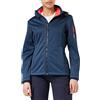 CMP - Giacca melange in softshell da donna con cappuccio removibile, Nero Mel.-Desert Rose, 50