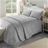 laqula Serene - Luana - Set copripiumino Pinsonic - Letto Singolo in Argento