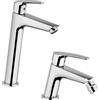 Jacuzzi Set Rubinetti Jacuzzi per lavabo alto e bidet senza scarico serie Lucente cromato