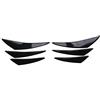 Topteng 6 Alette Spoiler universali per Auto; Alette Spoiler per paraurti Anteriore, Colore Nero Lucido