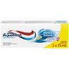 Aquafresh Tripla Protezione, Dentifricio 3 in 1 per tutta la Famiglia, Denti Forti, Gengive Sane, Alito Fresco, Gusto Menta Fresca, pacco da 2 x 75ml