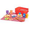 Fat Brain Toys Pretendables - Set di cestini da picnic per bambini, cestino da picnic e coperta con cibo e accessori in legno, giocattoli educativi per bambini, set di cibo giocattolo durevole per