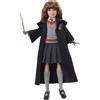 Mattel Harry Potter - Hermione Granger, personaggio da collezionare alto 25 cm, con uniforme di Hogwarts, morbido mantello di Grifondoro e bacchetta, giocattolo per bambini, 6+ anni, FYM51