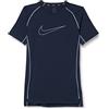 Nike M NP DF Tight Top SS, T-Shirt Uomo, Obsidian/Iron Purple/Iron Purple, XXL