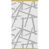 Fusion Bagno - Leda - Asciugamano 100% cotone jacquard - 50 x 90 cm in grigio/ocra