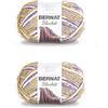 Bernat Blanket Lilac Bush Yarn - 2 confezioni da 300 g/10,5 oz - poliestere - 6 super voluminosi - 200 metri - per maglia/uncinetto