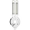 KitchenCraft Apribottiglie Professionale con Estrattore ad Anello in Acciaio Inossidabile, Adatto alla Maggior Parte dei Coperchi e Tappi a Vite, 26,5 cm x 9 cm - Argento