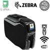 ZEBRA Stampante Zebra ZC350 FRONTE RETRO WIFI & LAN USB EU e UK POWER CORDS CONTACTLESS MIFARE - ZC36-FM0W000EM0