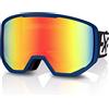 EXP VISION Maschera da sci Pro anti-appannamento, occhiali da sci, 100% protezione UV400, maschere da snowboard, maschere e occhiali da sci moto skateboard per uomini, donne, ragazzi e ragazze