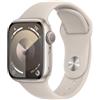 Apple Watch Serie 9 Gps 45mm Alluminio Galassia - Cinturino Sport Galassia S/m - Apple - APP.MR963QL/A