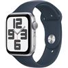 Apple Watch Se Gps 44mm Alluminio Argento - Cinturino Sport Blu Tempesta M/l - Apple - APP.MREE3QL/A