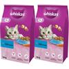 WHISKAS Adult 2 x 14kg cibo secco per gatti con tonno e verdure