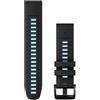 Garmin Cinturino QuickFit 22 mm, Black/cirrus blue