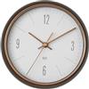 TFA Dostmann Orologio da parete moderno radiocomandato Design, 60.3547.10, lancette color rame, struttura in metallo, orologio analogico radiocomandato, ideale per soggiorno/cucina/idea regalo, grigio