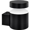 PHILIPS LED Laven Lampada da Parete per Esterni, Luce Bianca Calda, 6W, IP44, Nero
