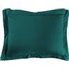 douceur d'intérieur, Federa per cuscino (50 x 70 cm) Lina smeraldo, 100% cotone
