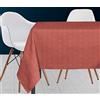 Soleil d'ocre Pavone Tovaglia, Poliestere, Rosso, 140 x 240 cm
