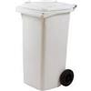 Roccobimbo Bidone Immondizia con Ruote 120lt Bianco di Roccobimbo