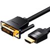 VENTION Cavo HDMI a DVI, adattatore bi-direzionale DVI-D 24+1 maschio a HDMI maschio ad alta velocità 1080P Full HD compatibile con PC PS4 Raspberry Pi, Xbox Laptop Macbook DVD Blu-Ray (1.5 m)