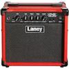Laney LX15B Bass Amp - 3 EQ Combo Pratica portatile Amplificatore di chitarra perfetta per i principianti. Cuffia per la pratica silenziosa e Aux per incepparti. - 15 watt - rosso