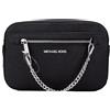 Michael Kors Jet Set East West Chain Crossbody Black & Silver