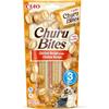 INABA Churu Bites Bocconcini di Pollo con Cuore di Pollo - 1 Pack (3 Stick x 10gr) - Snack per Gatti Morbido e Cremoso - Cibo per Gatti Senza Conservanti o Coloranti Artificiali, Grain-Free