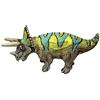 Bullyland 61317 - Mini Dinosauro Triceratopo, alto circa 3 cm, figura dipinta a mano, senza PVC, per bambini per il gioco d'immaginazione