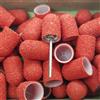 Cappucci fresa pedicure C13R rosso 60 Gritt, Ø 13mm
