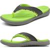 KuaiLu Infradito Uomo con Comode Ortopediche Arch Support Spiaggia Piscina Estive Sportivi Sandali Ciabatte Leggere Antiscivolo Gomma Suole 49