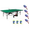Garlando Tavolo Ping Pong Master Indoor Verde COD.C-372I Garlando con 4 Racchette e 18 Palline In Omaggio