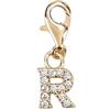 Depesche 11785-032 Charms Express Yourself - Ciondolo per collane e bracciali, Lettera R, Placcato Oro, Come Piccolo Regalo