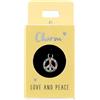 Depesche-Lettere 11834-041 Charm Peace, Ciondolo Argentato per collane, bracciali e Orecchini, Ideale Come Piccolo Regalo, Multicolore, Normal