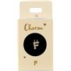 Depesche 11834-006 Charm Lettera F, Pendente Placcato Oro per collane, bracciali e Orecchini, Ideale Come Piccolo Regalo, Multicolore, Normal