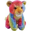 Wild Republic Pocketkins Eco Tigre Rainbow, Peluche, 12 cm, Giocattolo di Peluche, Realizzato con Materiali Riciclati, Ecologico