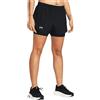 UNDER ARMOUR FLY BY 2IN1 SHORT T-Shirt Running Donna