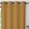 Soleil d'ocre Panama Tenda con occhielli, in puro cotone, Giallo (Senape), 140 x 300 cm