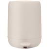 blomus - Sono - Pattumiera a Pedale in plastica e Silicone, 5 l, Coperchio con Chiusura Morbida, Morbido e Rimovibile, Soft Touch, Accessori da Bagno (A x L x P): 30,5 x 28 x 23 cm, Moonbeam, 69169