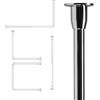 Croydex Fineline Asta Doccia e Kit Rail, in Acciaio Inox, Cromato, Dritto, Fino a 2520 mm