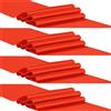 Ieron Confezione da 4 runner da tavola in raso lungo 30 x 274 cm, in tessuto liscio e setoso, riutilizzabili, lavabili, per matrimoni, banchetti e feste, colore: rosso