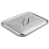 Home 284540 Coperchio Rettangolare, Inox, 40 x 28 cm