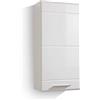 trendteam smart living Mobili, Metallo, Bianco, 37 x 77 x 23 cm