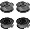 XIJIANG Bobina di Filo per Decespugliatore, 4 Pezzi Φ1.65mm 4.9m Bobina di Ricambio Compatibile con Bosch Easygrasscut 18 23 26 Art 23/26 SL Tagliaerba F016800569 F016800385