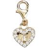 Depesche 11785-101 Charms Express Yourself-Ciondolo per collane e bracciali, Chiusura a Cuore, Placcato Oro, Come Piccolo Regalo, Multicolore, Normal