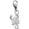 Depesche 11785-069 Charms Express Yourself-Ciondolo per collane e bracciali, Scorpione, Placcato in Argento, Come Piccolo Regalo, Multicolore