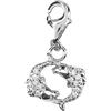 Depesche 11785-053 Charms Express Yourself - Ciondolo per collane e bracciali, Pesce Argentato, Come Piccolo Regalo