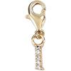 Depesche 11785-018 Charms Express Yourself - Ciondolo per collane e bracciali, Lettera I, Placcato Oro, Come Piccolo Regalo