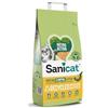 Sanicat - Lettiera per gatti in tutolo di mais riciclato | Assorbimento superiore e controllo degli odori | Prodotto ecologico e biodegradabile | Formato 6 L