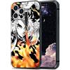 HOSCLANS Anime Morbido Silicone Protettivo Manga Shell Cover Antiurto Matte Casi Del Telefono (Kyojuro Rengoku, per iPhone 13)